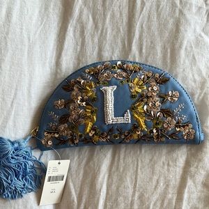 Brand New “L” monogrammed pouch from Anthropologie